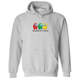You Looking Pretty Sus Bro Imposter Among Us Classic Unisex Kids and Adults Pullover Hoodie for Gaming Fans